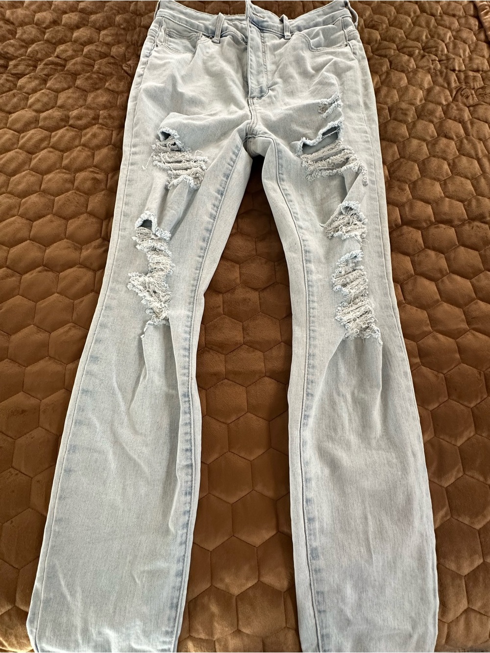 Light Blue Distressed Women’s Jeans